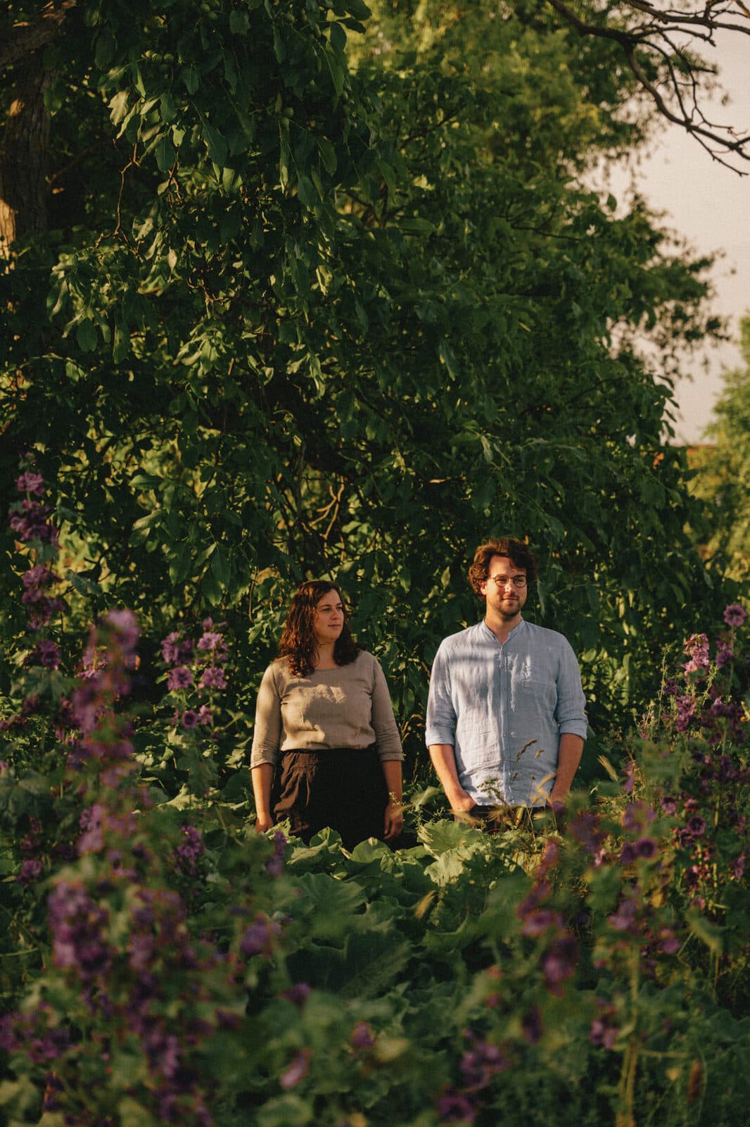 The Mantler family in the vineyard