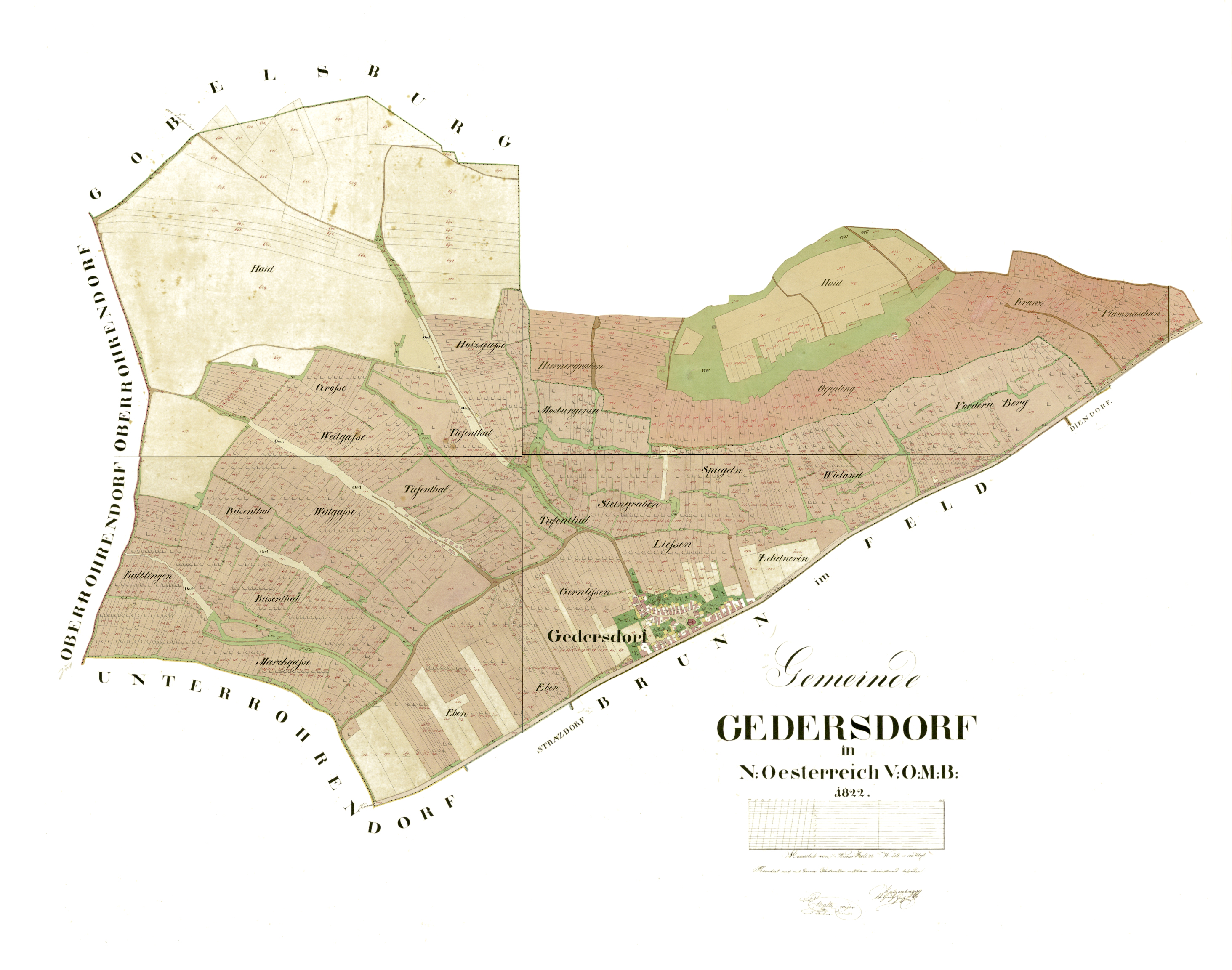 riedenkarte; kataster; tradition; mantlerhof; gedersdorf; brunn im felde; weingut;